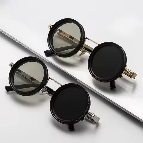 Sleek Black Adjustable Sunglasses